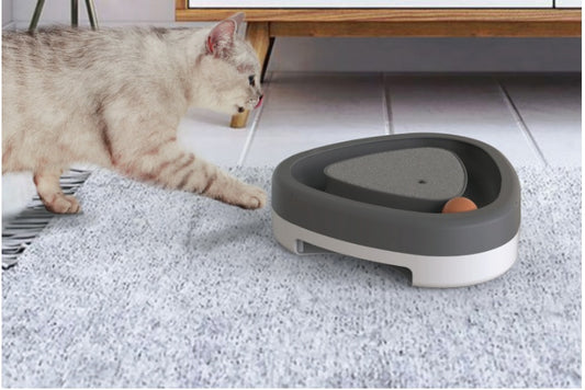 SpinPaw Smart Pet Cat Self-hey Toy Smart Funny Cat Triangle Turntable Electric Toy Cat Scratcher